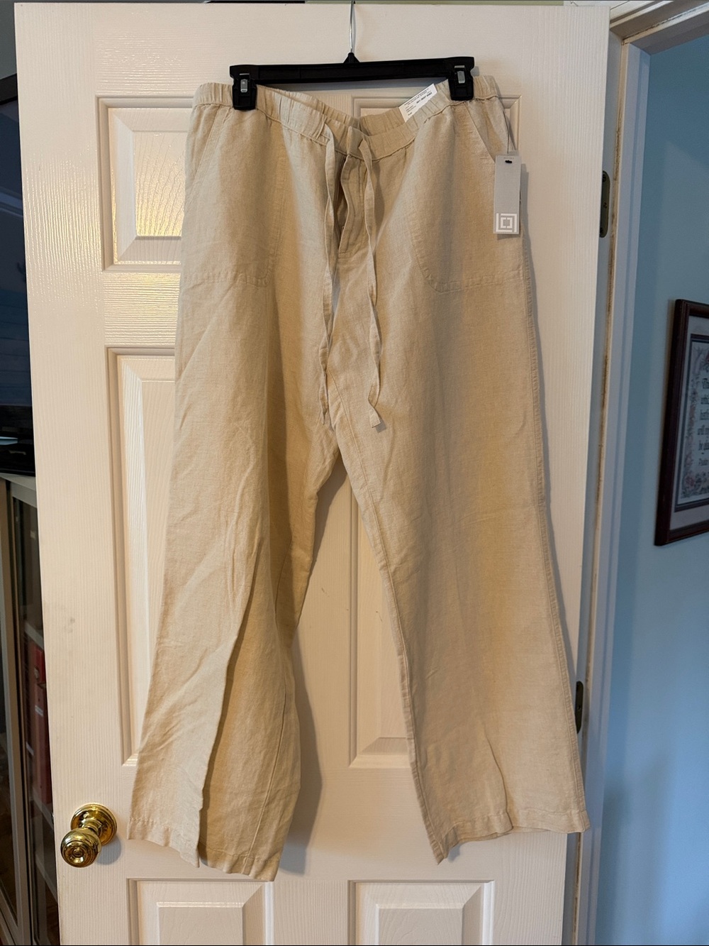 Liz Claiborne Lightweight Drawstring Khaki Pants